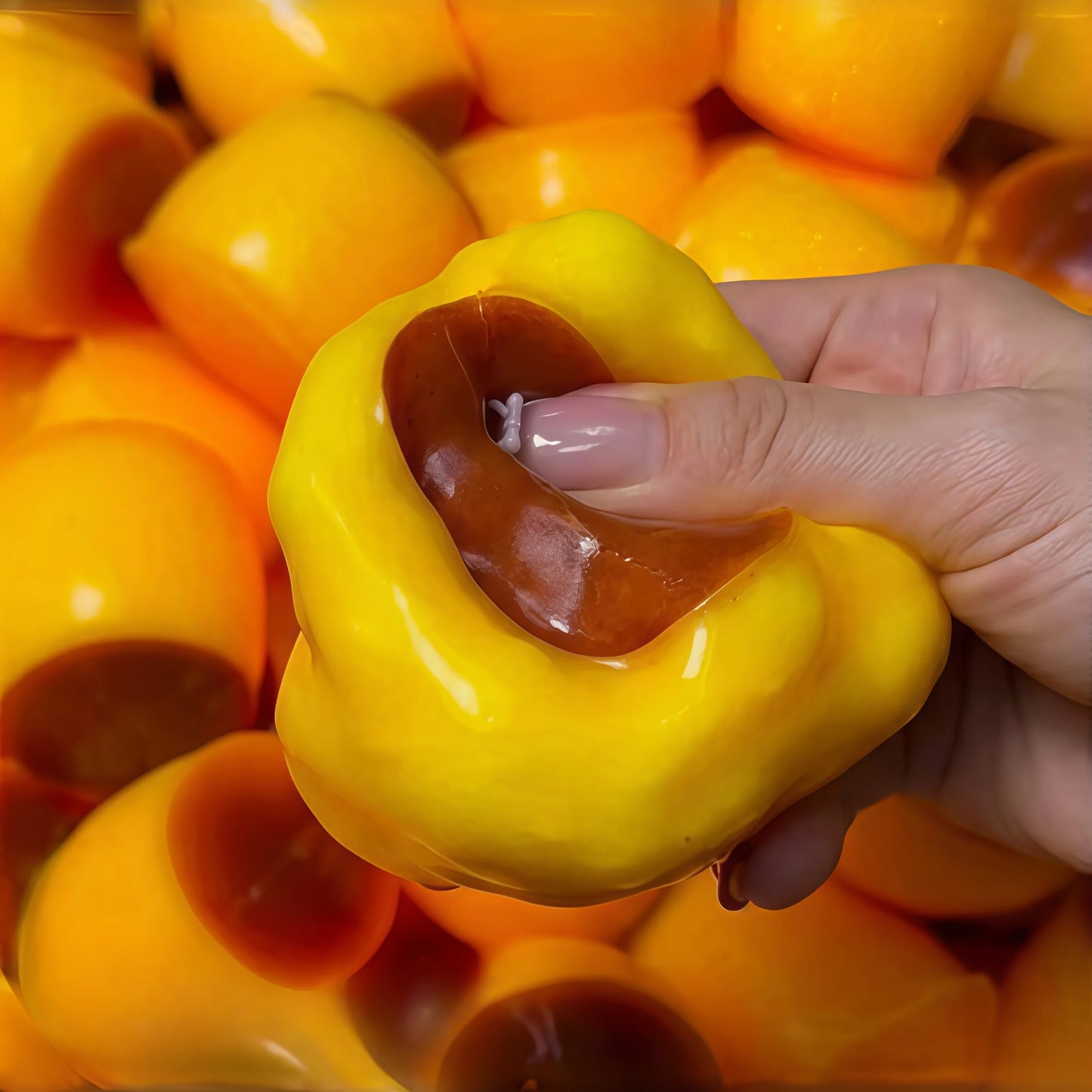 Crunchy pudding squishy