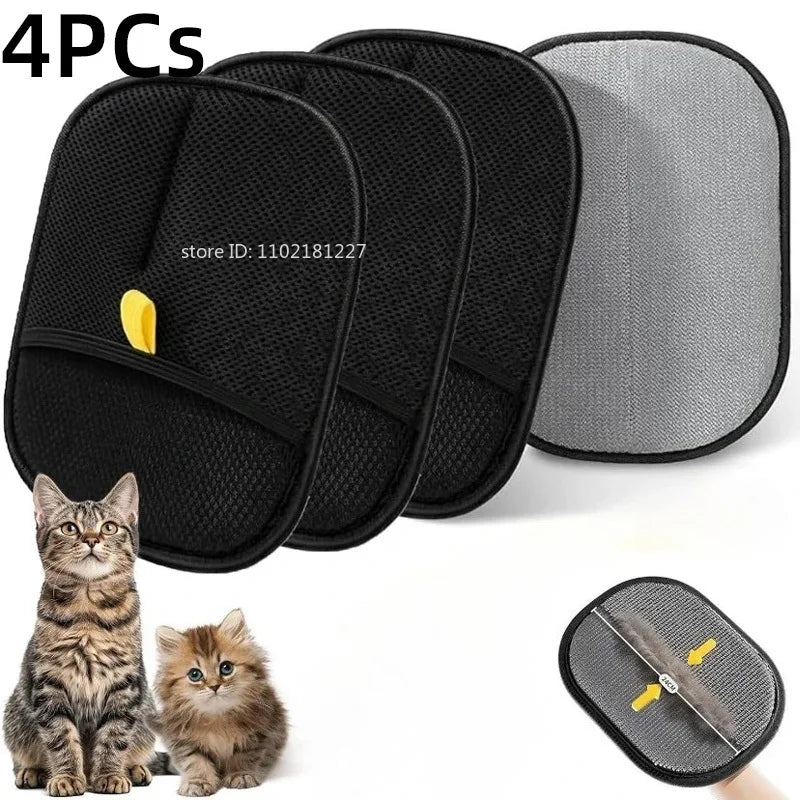 Pet Hair Removal Grooming Glove — Cat & Dog Deshedding Glove for Furniture & Carpet