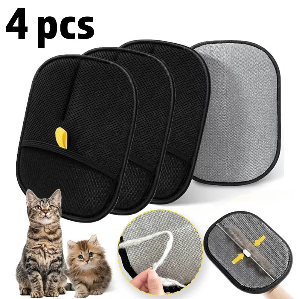 Pet Hair Removal Grooming Glove — Cat & Dog Deshedding Glove for Furniture & Carpet
