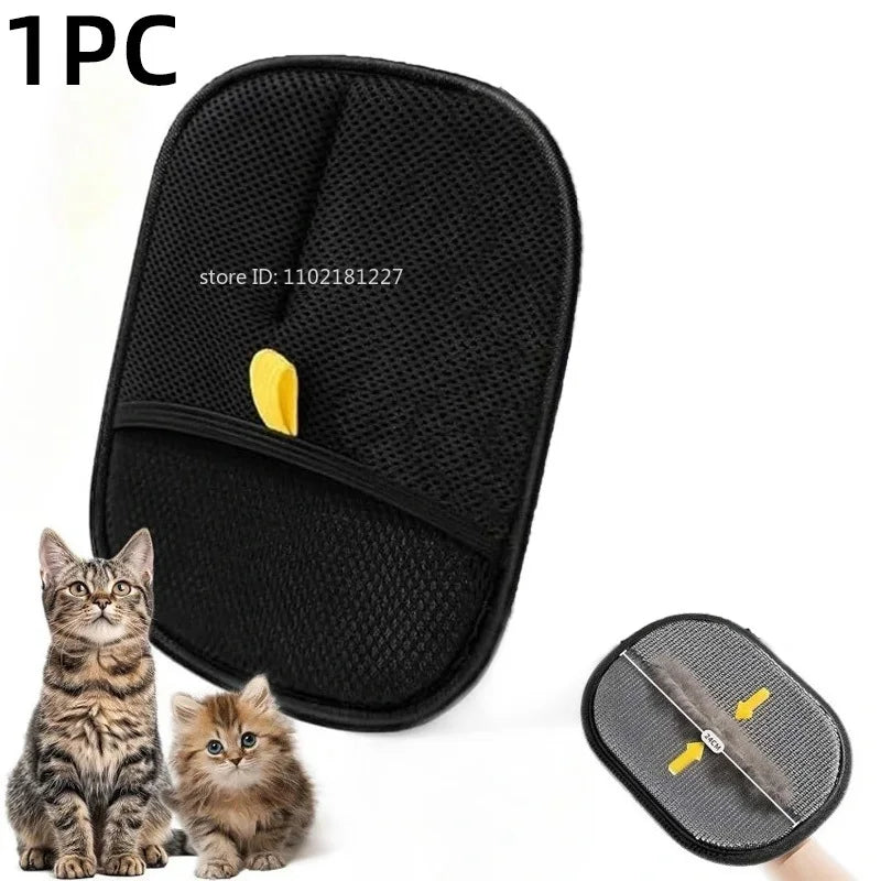 Pet Hair Removal Grooming Glove — Cat & Dog Deshedding Glove for Furniture & Carpet